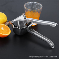 Leverancier Productie 304 Roestvrij Staal Handmatige Juicer Sinaasappel Citroen Juicer Huishoudelijke Draagbare Granaatappelpers