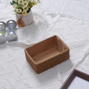 Panier de rangement en corde de papier recyclé pour organiser les bacs de rangement sur les étagères, les placards et les tiroirs - Product Image 4