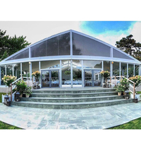 Tente sur Mesure pour Événements Extérieurs, Mariage Transparent 18X8 Mètres, Tente Pliante Arche Extérieure pour Événement, Tente Événementielle avec Rideaux Lourds