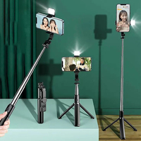 Perche à selfie pour téléphone portable, mini trépied, télécommande universelle, support universel pour téléphone portable