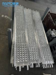 Planche d'échafaudage en métal galvanisé Peri <span class=keywords><strong>Altrad</strong></span> Layher, plateforme d'échafaudage, échafaudage polyvalent à vendre, crochet en U, planche de construction - Product Image 3