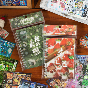 30 pcs/pack Coil Sticker Book Time Story Series Old Morning Style Material Handbook Valley Beauty DIY Collage - Product Image 3