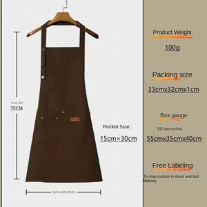 Babero Personalizado de Alta Calidad, Sostenible, No Tejido, Ajustable, para Adultos, Unisex, para Artistas, Peluqueros, Baristas y Cafeteros - Product Image 6