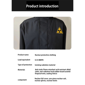 <span class=keywords><strong>Traje</strong></span> de Protección de Seguridad contra Fugas para la Industria <span class=keywords><strong>Nuclear</strong></span>, Overol Protector contra Radiación Química para Medidas Antinucleares - Product Image 4