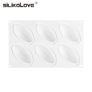 Moule à gâteau en silicone antiadhésif sans BPA, forme cacao, 6 cavités, certifié LFGB Platinum, de la marque MUYULINS - Product Image 3
