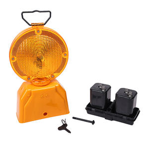 Amber verkeerslicht, stabiel/ knipperend, bouw, roterend blok, LED-waarschuwingslicht met handvat - Product Image 6