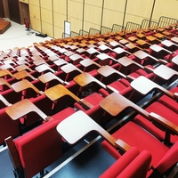 Chaises pliantes confortables en acier et textile, rétractables, pour concerts, stades, salles de théâtre, gymnases, Frog FS-TSC-8A