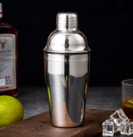 Ensemble cadeau shaker avec logo personnalisé, mélangeur Boston Martini en acier inoxydable, cadeaux de Noël pour hommes et femmes