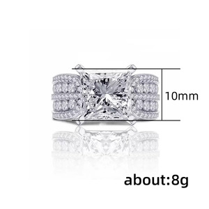 Anello da Sposa di Lusso con Zirconi Incastonati per Donne, Elegante Regalo di Nozze, Gioiello da Dito - Product Image 5
