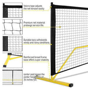 Red de Pickleball Portátil Jstar Fácil de Transportar, de 22 Pies de Largo, para Entrenamiento en Interiores y Exteriores, con Bolsa de Transporte - Product Image 3