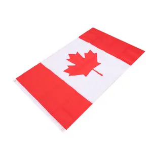 Canadian Flag Double-sided Embroidery Maple Leaf Factory Direct Sales Low Price Size Can Be Customized