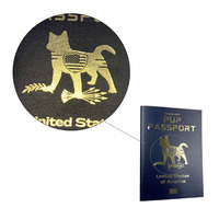 Services d'impression personnalisés de livrets de passeport pour animaux de compagnie avec informations personnelles