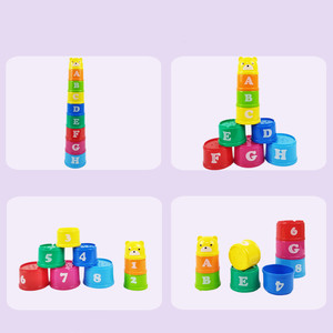 Fun Digital Stacking Cup Science Education Inspired Toy pour les enfants de 2 à 4 ans encourage les enfants à jouer à l'heure du bain - Product Image 3