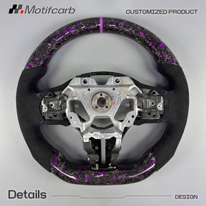 พวงมาลัยคาร์บอนไฟเบอร์สีม่วงแบบกำหนดเองสำหรับ Infiniti Q60 Q50 QX50 Q60S Red Sport 400 Sedan Coupe ปี 2017-2022 - Product Image 5