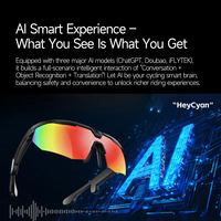 Lunettes de soleil intelligentes de sport W640 pour le cyclisme en plein air, étanches IP66, enregistrement vidéo 1200P, transfert Wifi, lunettes intelligentes avec caméra