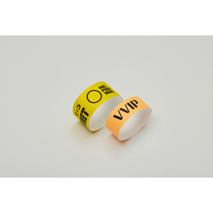 [AnyWristband] Bracelets durables et imperméables pour événements intérieurs et extérieurs Bracelets en TYVEK de couleur unie 25 mm (1 pouce) avec logo personnalisé - Product Image 1