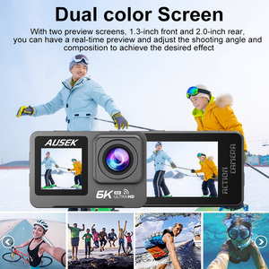 Caméra d'action <span class=keywords><strong>sous</strong></span>-marine 6K 30FPS, étanche à 30 m, WiFi, double écran, randonnée, vélo, sports <span class=keywords><strong>de</strong></span> plein air, caméra d'aventure - Product Image 6