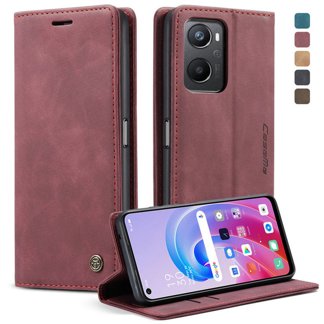 CaseMe Magnetic Wallet TPU+PU Flip Case for Redmi Note 10 4G-Shockproof Card Holder with ROHS Certification