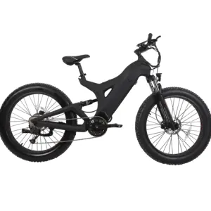 1000w Off Road New Carbon Fiber Electric Bicycle 26inch Carbon E Bike Mtb Fatbike Full Suspension Electric Bike