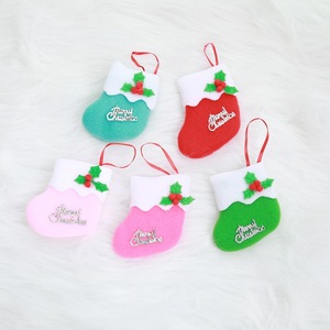 Fournitures de vacances Décoration Chausse <span class=keywords><strong>Petit</strong></span> Pendentif Ornements De <span class=keywords><strong>Sapin</strong></span> De Noël Petites Chaussettes - Product Image 4