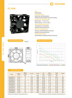 Ventilador de CC YCCFAN YDH9238B12 92*92*38mm, Ventilador de Refrigeración para Máquina de Soldar 9238, Ventilador de Flujo Axial de CC para Dispositivos Médicos