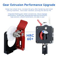 Extrudeuse pour imprimante 3d avec moteur pas à pas de 36mm M6 Short-Travel Dual Gear Upgrade Mini Extrudeuse pour CR-10 S Ender 3 V2 Series Models