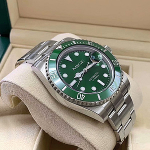 Reloj Mecánico de Lujo para Hombre MIGE, de Acero Inoxidable 316L, Clásico, de Negocios, Automático, 42MM, Esfera Verde, Cristal de Zafiro, 5ATM, para Buceo - Product Image 1