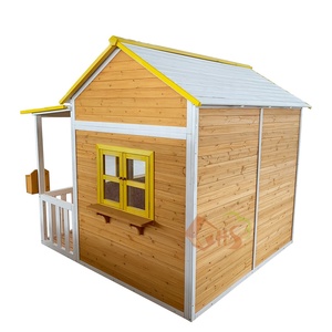 <span class=keywords><strong>Casetta</strong></span> in <span class=keywords><strong>Legno</strong></span> per <span class=keywords><strong>Bambini</strong></span> da Esterno con Veranda e Scivolo - Product Image 2