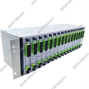 Kunden spezifisches 19 "3U <span class=keywords><strong>Patch</strong></span> <span class=keywords><strong>Panel</strong></span> Glasfaser-Rack-Gehäuse für 16 Steckplätze LGX Box 1*4 Splitter Inserted PLC Optical Splitter - Product Image 2