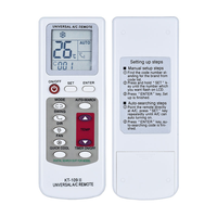 Télécommande universelle de remplacement pour climatiseur KT-109 II avec code fixe, matériau ABS blanc, infrarouge, 2 piles AAA