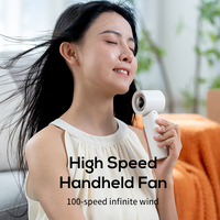 Mini ventilateur portatif haute vitesse, batterie 2000 mAh, rechargeable par USB, faible bruit, en plastique, pour le camping, les sports, les voyages, l'extérieur