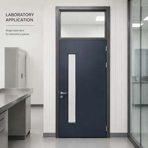 <span class=keywords><strong>Porta</strong></span> in Acciaio con Pannello in Vetro 1000*2400, Design Cinese per Interni Commerciali, per Scuole, Ospedali, Stanze Bianche, Laboratori - Product Image 3