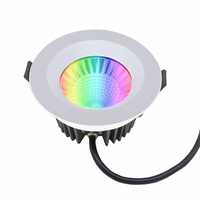 Benory DC24V RGBW 2700K Éclairage encastré étanche IP65 12W Spot de plafond encastré Loxone DMX DALI KNX Tuya Contrôle LED Downlight