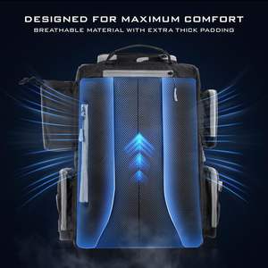 Sac à dos de pêche imperméable en nylon à trois couches de grande capacité 20-35L Unisexe Sac de rangement multifonctionnel pour l'extérieur - Product Image 3