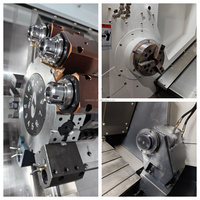 Tour CNC Ryan HMS550M, centre d'usinage CNC pour tournage et fraisage, usinage de barres métalliques, tourelle motorisée, contrôleur SYNTEC, contre-plateau THK