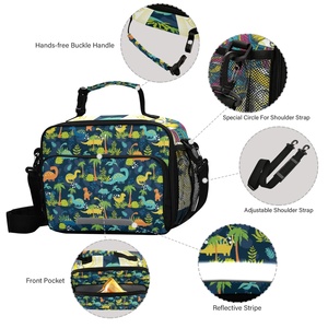 Bolsa de Almuerzo Infantil con Estampado de Dinosaurios, Personalizada, Reutilizable, Térmica y Aislada, para Picnic al Aire Libre, Venta Caliente - Product Image 4