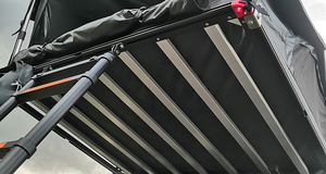 Factory Selling <strong>Folding</strong> Car Tents Aluminum Structure Telescopic <strong>Ladder</strong> Soft Shell Roof Top Tents for 2 Person - Product Image 6