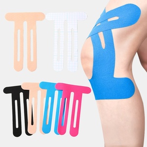 เทปคิเนซิโอโลยีกันน้ำ ลายพิมพ์ผ้าฝ้าย ตัดสำเร็จรูป ปรับขนาดได้ 24 ซม. x 17 ซม. สำหรับพยุงกล้ามเนื้อ ใช้สำหรับเล่นกีฬา เหมาะสำหรับทุกเพศ - Product Image 1