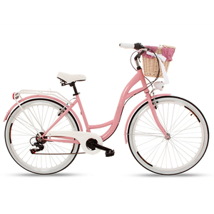 Bicicletas Cargo City de 26 Pulgadas y 7 Velocidades con Horquilla de Aleación de Aluminio, <span class=keywords><strong>Bicicleta</strong></span> Urbana para Damas, Hombres y Adultos, Suministro Directo - Product Image 4