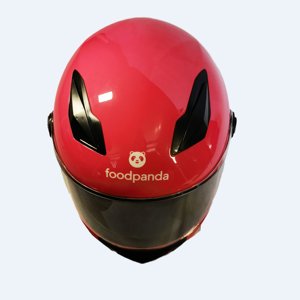 หมวกกันน็อคเต็มใบแบบปรับแต่งได้สำหรับจัดส่งอาหารผลิตโดยรถจักรยานยนต์บริษัท foodpanda Bee ของแท้ - Product Image 5