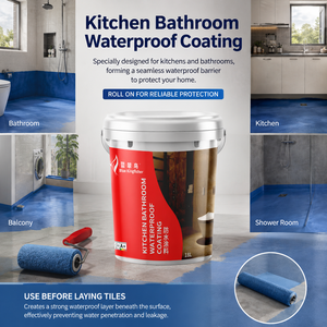 Peinture de revêtement imperméable durable de qualité industrielle en acrylique pour la protection des surfaces murales de salle de bain et de cuisine - Product Image 5