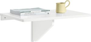 <span class=keywords><strong>Tavolo</strong></span> pieghevole bianco a cavalletto <span class=keywords><strong>tavolo</strong></span> pieghevole a parete pieghevole per postazione di lavoro casa ufficio cucina - Product Image 3
