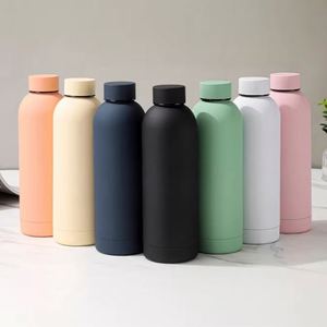 Small Mouth Stainless Steel Vacuum <b>Thermos</b> <b>Bottle</b> Large Capacity Outdoor Sports Insulated Cold Drink Water Cup - Product Image 4
