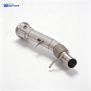 ท่อดาวน์ไปป์สแตนเลส 304 สำหรับ BMW 528i F10 F11 N20 2.0L Turbo ชุดอัพเกรดท่อไอเสียแบบไหลสูง พร้อมแผ่นกันความร้อน - Product Image 5
