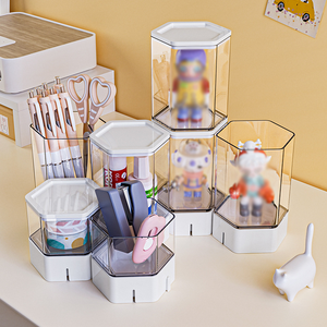 Boîte de rangement et de présentation pour figurines, vitrine transparente anti-poussière, boîte organisatrice pour jouets d'enfants, poupées et figurines d'<span class=keywords><strong>action</strong></span> - Product Image 2