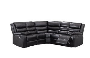 Frank Good Furniture Direct Factory Sale Modern 3-Seater Cooling Synthetic Leather Sectional <b>Sofa</b> Recliner for Apartments - Product Image 6
