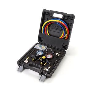 <span class=keywords><strong>R22</strong></span> R134a R404a R410a Kältemittel-Manometer-Set mit Füllschlauch und Schnellkupplung - Product Image 4