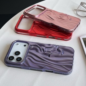 เคสโทรศัพท์มือถือ Senyork 3D ลายคลื่นเคลือบไฟฟ้า TPU สำหรับ iPhone 11 12 13 14 15 16 17 pro max ป้องกันการลื่นหลุด - Product Image 2