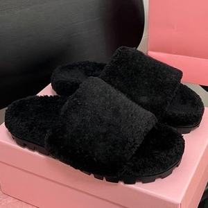 Sandalias de Plataforma de Lujo con Peluche Sintético para Mujer, Pantuflas de Alta Calidad, Cómodas para Exteriores, Tallas Grandes - Product Image 3