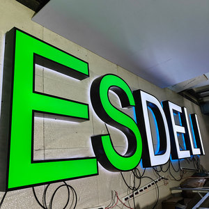 Insegna 3D per Attività Commerciali, Logo Illuminato per Edifici, Insegna LED Bifacciale per Negozi con Lettere Luminose a Canale - Product Image 5